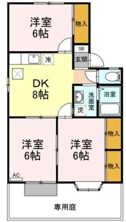 北長瀬駅 徒歩23分 1階の物件間取画像